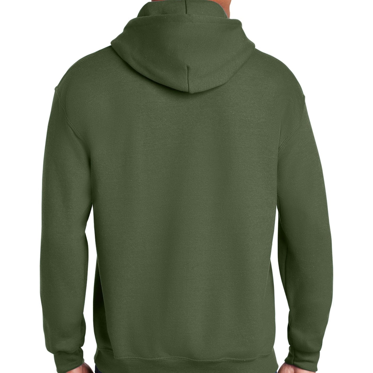 Hooded Long Sleeve Sweatshirt - Military Green